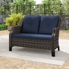 YARDSIGHT Outdoor Wicker Loveseat, 2-Seater Patio Sofa with Thick Cushions, All-Weather Rattan Couch for Garden, Porch, Balcony, Backyard - 2 of 4