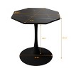 ODK 31.5" Modern Octagonal Dining Table, Pedestal Dining Tables with MDF Table Top for 2-4,Tulip Table Coffee Tables with Round Top for Living Room - 2 of 4