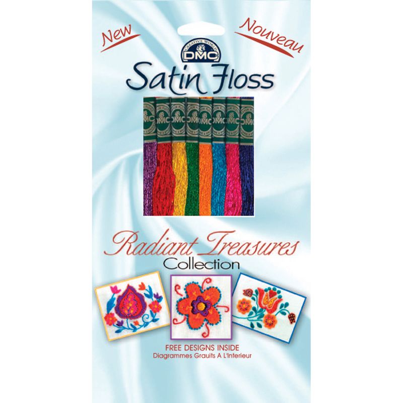 DMC Satin Floss Collection Pack 8.7yd 8/Pkg-Radiant Treasures, 1 of 2