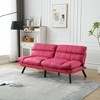70'' Velvet Modern 2-Seater Sofa with Thick Cushions and Metal Legs - 2 of 4