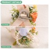 Unique Bargains Artificial Camellia Flower Wedding Wrist Corsage and Boutonnieres Set 3.5" x 4.7" 2 Pcs - 2 of 4