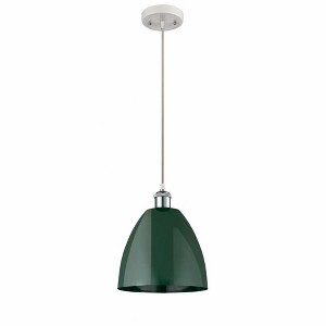 Plymouth Dome - 1 Light Cord Hung Mini Pendant In Industrial Style-12.88 Inches Tall and 9 Inches Wide - 1 of 1