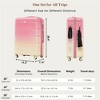 BEAFUP Luggage Set of 3, 20-inch with USB Port, Airline Certified Carry-on Luggage , ABS+PC Hard Shell Luggage with Spinner Wheels - 3 of 4