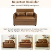 CIPACHO Orisfur. 51.57" Convertible Sleeper Bed, Adjustable Oversized Armchair  with Three USB Ports for Small Space, Brown - 3 of 4