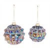 Iridescent Textured Glass Ornament (Set of 6) - 2 of 4