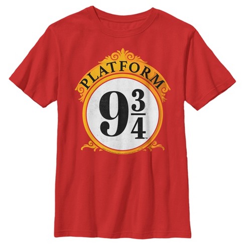 Afwezigheid Oranje gevolgtrekking Boy's Harry Potter Platform 9 3/4 T-shirt : Target