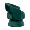 Velvet Upholstery Solid Wood Swivel Modern Luxury Accent Chair with Foam Padding, Attached Cushions and 360-Degree Swivel - 4 of 4