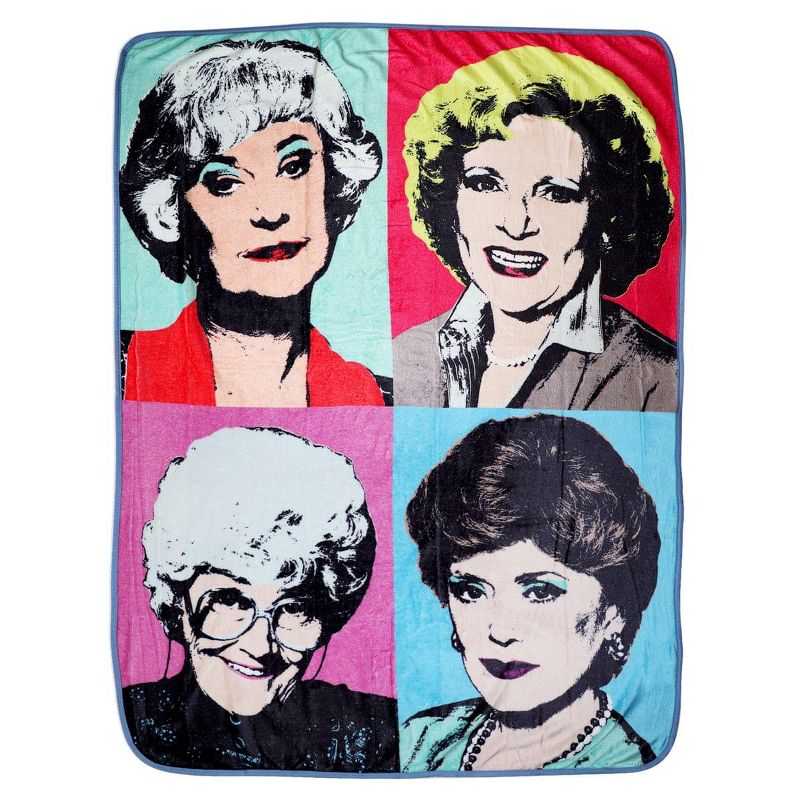 Golden Girls Warhol Fleece Throw Blanket | 45"x60", 1 of 10