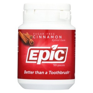 Epic Sugar-Free Cinnamon Xylitol Gum - 50 ct - 1 of 4