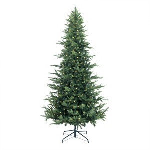 Home Imports Emporium Lujan Prelit Artificial Christmas Tree, Realistic Nordic Christmas Tree with Lights, Green - 1 of 4