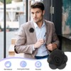 Unique Bargains Silk Alloy Created Camellia Flower Lapel Pin for Men Suit 2 x 1.3 inch 16 Pcs - 4 of 4