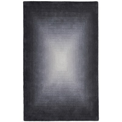 Katya Modern Abstract Black/White/Gray Area Rug