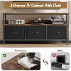 Dresser TV Stand 50 Inch Entertainment Center with Storage TV Stand for Bedroom Small TV Stand Dresser with Drawers and Shelves, TV & Media Console - 4 of 4