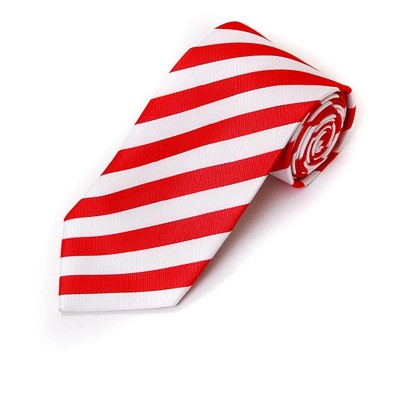 College Striped Colored Woven Tie Collection