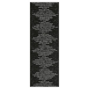 Modern Geometric Living Room Area Rugs with Stripped Lines, Indoor Contemporary Non Slip Floor Carpet for Bedroom - 1 of 4