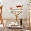 2-Tier Bar Cart, Mobile Bar Serving Cart, Industrial Style Wine Cart for Kitchen - 3 of 4
