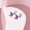Girl's - Tiny Butterfly Screw Back Sterling Silver Earrings - In Season Jewelry - 4 of 4