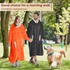 Inhand Gray Fuzzy Wearable Hoodie Blanket - Oversized Cozy Polyester Sweatshirt for Women, One Size Fits All - The Perfect Warm Gift - 3 of 4