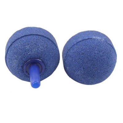 Unique Bargains Aquarium Ball Shaped Bubble Release Air Stones Fhnwi Blue 2 Pcs