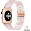 HTUTWOO Apple Watch Band-Fashion Resin iWatch Bands   Compatible with Stainless Steel Buckle for Apple Watch Series 10 9  8  7 6 5 4 3 2 1 Ultra 2 1 - 2 of 4