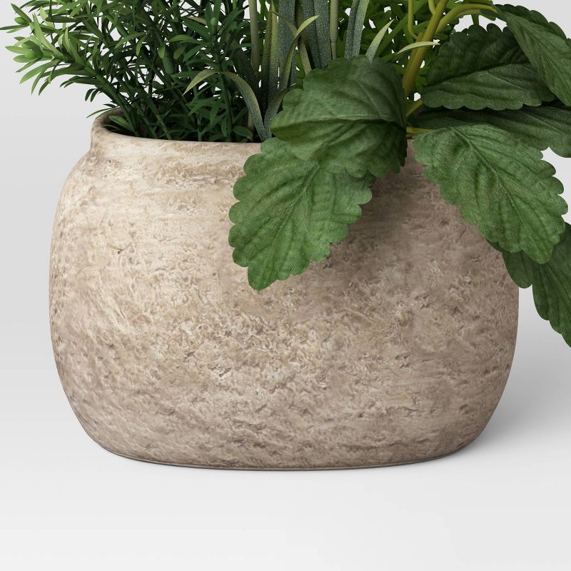 Artificial Herb Dish Garden in Pot Green/Purple - Threshold™ designed with Studio McGee, 5 of 9