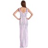 Riviera Sun Womens Tie Dye Maxi Dress - Side Slit Knit Sundress for Women - 3 of 3