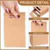 Unique Bargains Stand Up Kraft Paper Gift Bags with Handles 6.3" x 3.9" 32 Pcs - 3 of 4