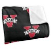 Valdosta State University Logo Pattern Silky 50x60 Blanket, 1 Sided - 3 of 4