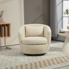 LOVMOR Upholstered Swivel Barrel Armchair with Storage Modern Living Room Side Chair for Bedroom/Office/Reading Spaces - 2 of 4
