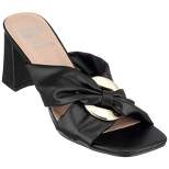 GC Shoes Zane Knotted Cross Strap Block Heel Sandals