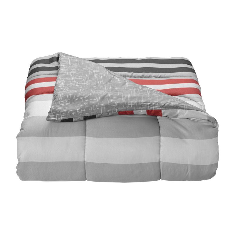 Xavier Stripe Bed in a Bag Comforter Set - Lanwood Home, 4 of 9