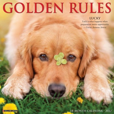 2022 Wall Calendar Golden Rules - Willow Creek Press