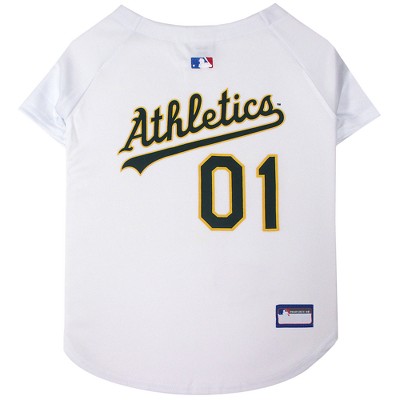 Mlb Oakland Athletics Pets First Pet Baseball Jersey - White Xs