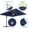 Sonkuki 11.5×9FT Offset Outdoor Solar LED Patio Aluminum Cantilever Umbrella with Infinite Canopy Angle Adjustment - 4 of 4