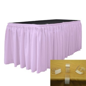Slickblue Polyester Poplin Table Skirt with L-Clips - 1 of 1