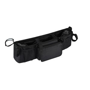 Itopfox Double Stroller Organizer with 2 Cooler Pockets, Parent Console Caddy for Jogging Strollers, Storage Bag for Baby Essentials, Snacks, Toys - 1 of 4