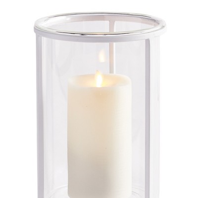 Floating Bouquet Metal Table Vase with White Finish
