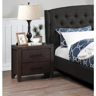 ORRD Nightstand with Drawers for Living Room, Bedroom, Hallway, Espresso
