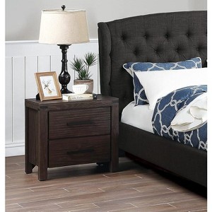 ORRD Nightstand with Drawers for Living Room, Bedroom, Hallway, Espresso - 1 of 4