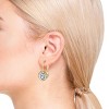 Guili Solitaire Drop Earrings in 14k Gold Plating with CZ—a classic, sophisticated touch for effortless everyday glam in white, gold, or green. - 2 of 2