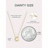 Dainty Silver Initial Necklace for Women, Personalized Letter Gift - 4 of 4