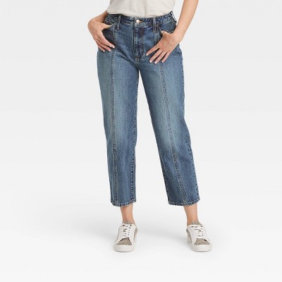 Women's Curvy Fit High-Rise Vintage Straight Jeans - Universal Thread™