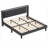 Full Size Bed Frame, Upholstered Platform with Headboard, Wooden Slats, Non-Slip and Noise-Free, No Box Spring Needed, Easy Assembly - 4 of 4