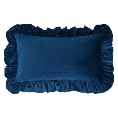 REGALWOVEN Scalloped Trim Outdoor Throw Pillow Covers for Sofa Living Room Home Decor 1 Pc