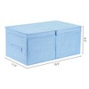 REGALWOVEN Fabric Collapsible Spacious Versatile Storage Bin with Lid and Handle 2 Pcs - 4 of 4