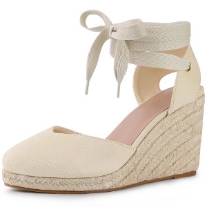 Perphy Women's Platform Lace Up Wedge Sandals - 1 of 3