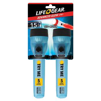 Life Gear Glow Mini LED Flashlight 200hr 2pk
