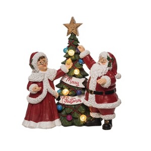 Transpac Resin 11.75 in. Multicolored Christmas Light Up Tree Decorating Decor - 1 of 2