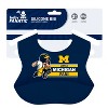 BabyFanatic Officially Licensed Unisex Silicone Baby Bib - NCAA Michigan Wolverines - 3 of 4