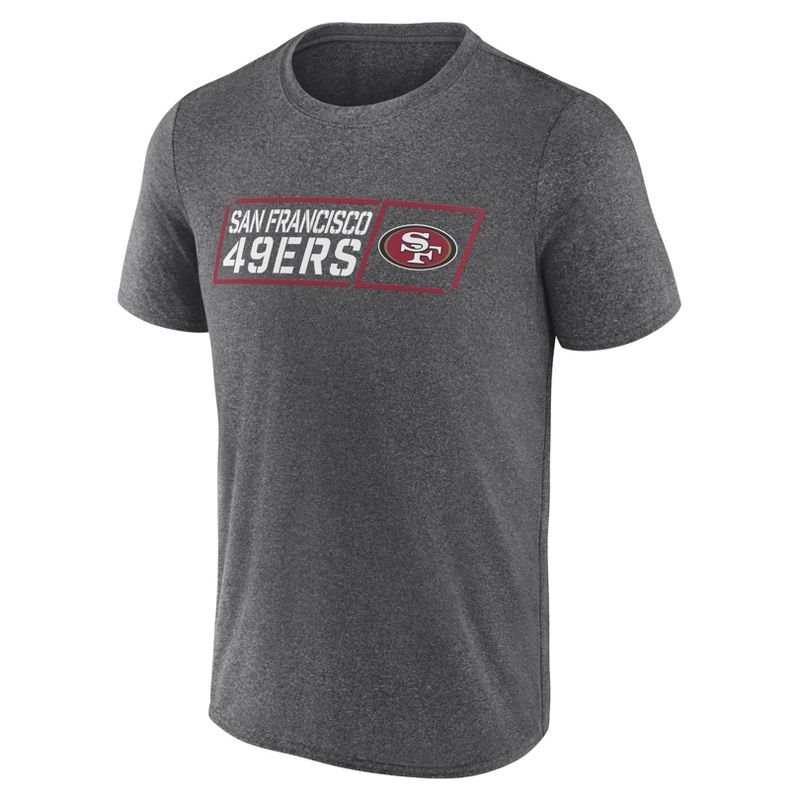 NFL San Francisco 49ers Men&#39;s Quick Tag Athleisure T-Shirt, 2 of 4